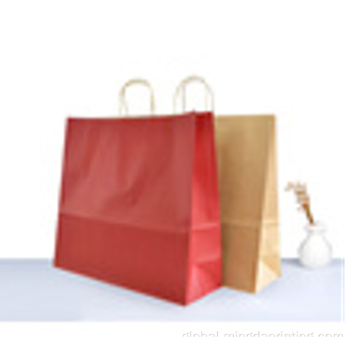 Take-out Paper Bag Customized printing take-out kraft paper bag Supplier